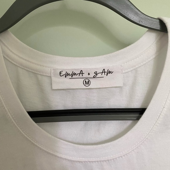 NWOT! LF x EMMA & SAM criss-cross bungee detail crop top - Picture 4 of 5